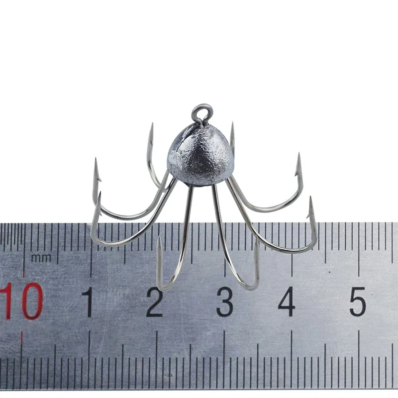 1 Pc Jig Octagonal Fishing Hooks High Carbon Steel Squid Octopus Anchor Hook Fishing Gear Tool Accessories Umbrella