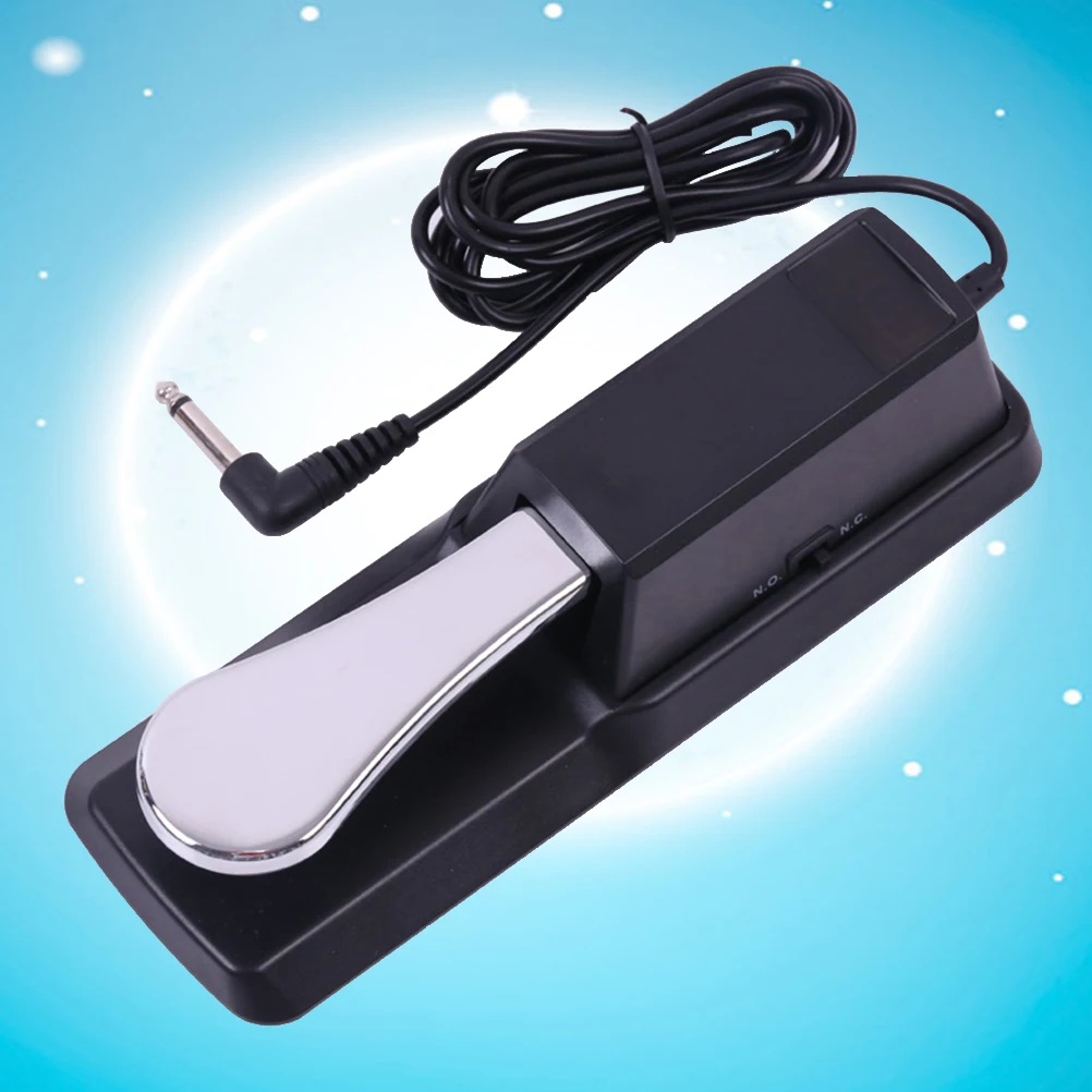 Classic Alloy Sustain Pedal For Keyboard Piano Digital Instruments Non-Slip Rustproof Half-Pedal Compatible With Yamaha view 5
