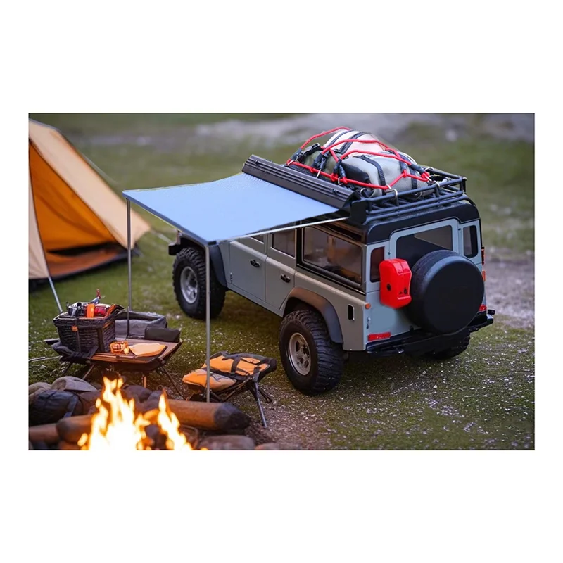

RC Car Upgrade Roof Side Tent Metal Tent Kit For Traxxas 1/18TRX4M RC Car Accessories