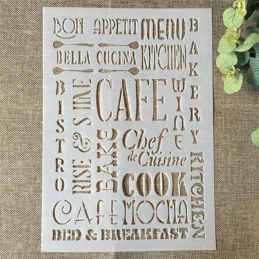 A4 Big Feather DIY Layering Stencils