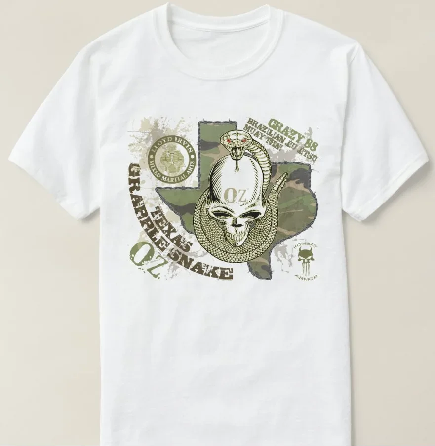Novel Brazil Jiu Jitsu Muay Thai Texas Grapple Snake T Shirt. Short Sleeve 100% Cotton Casual T-shirts Loose Top Size S-3XL