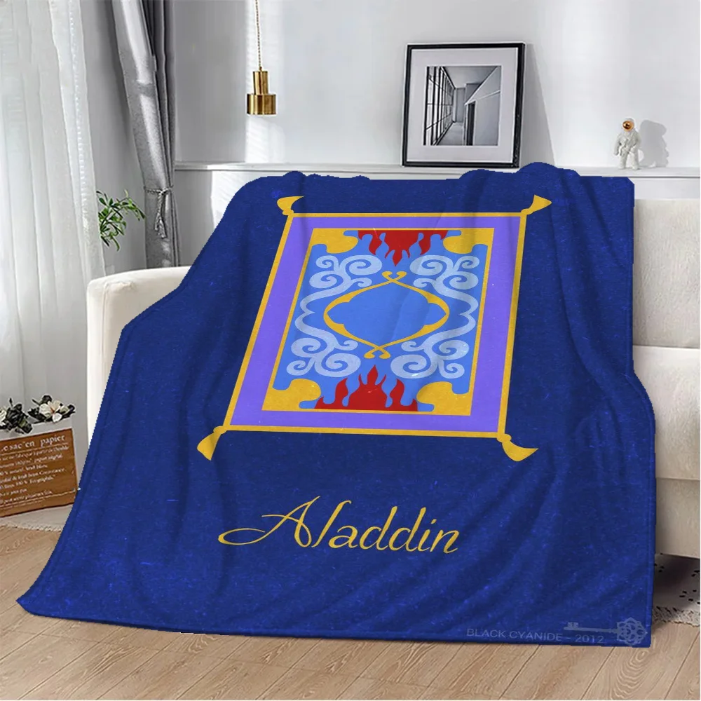 Aladdin 1992 Magic Carpet Children's Blanket Luxury Designer Custom Cobija Santoro Gorjuss Collapse Style Blankets Sofa Lankybox