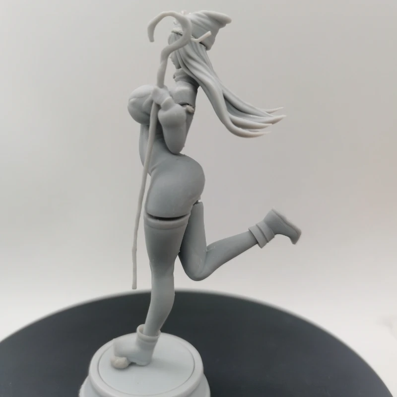 1/24 escala 75mm altura total dragão coroa bruxa diy figura de resina montar modelo kit desmontado e sem pintura estatuetas brinquedos