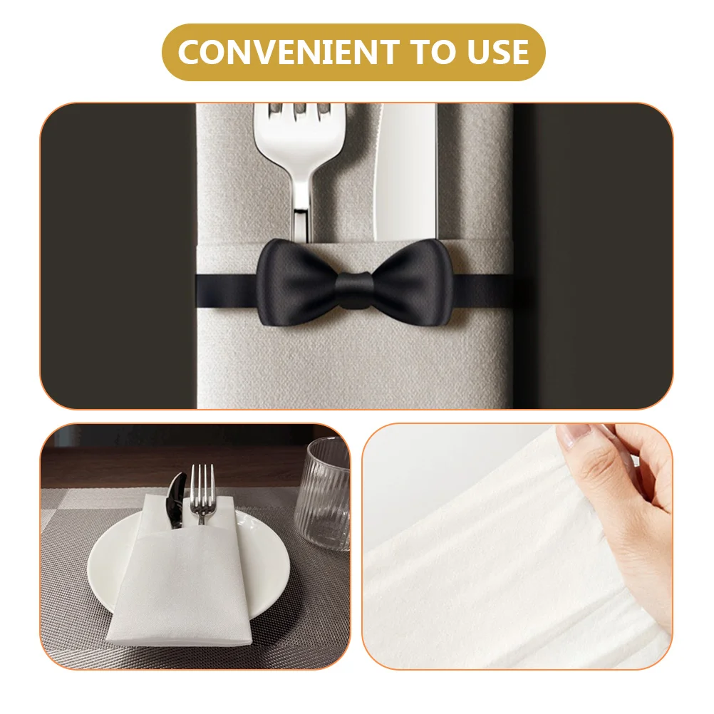 

50pcs Disposable Thick Paper Napkins For Wedding Party Banquet Dining Use Cutlery Wrapping Guest Napkins Wood Pulp Safe Tabletop