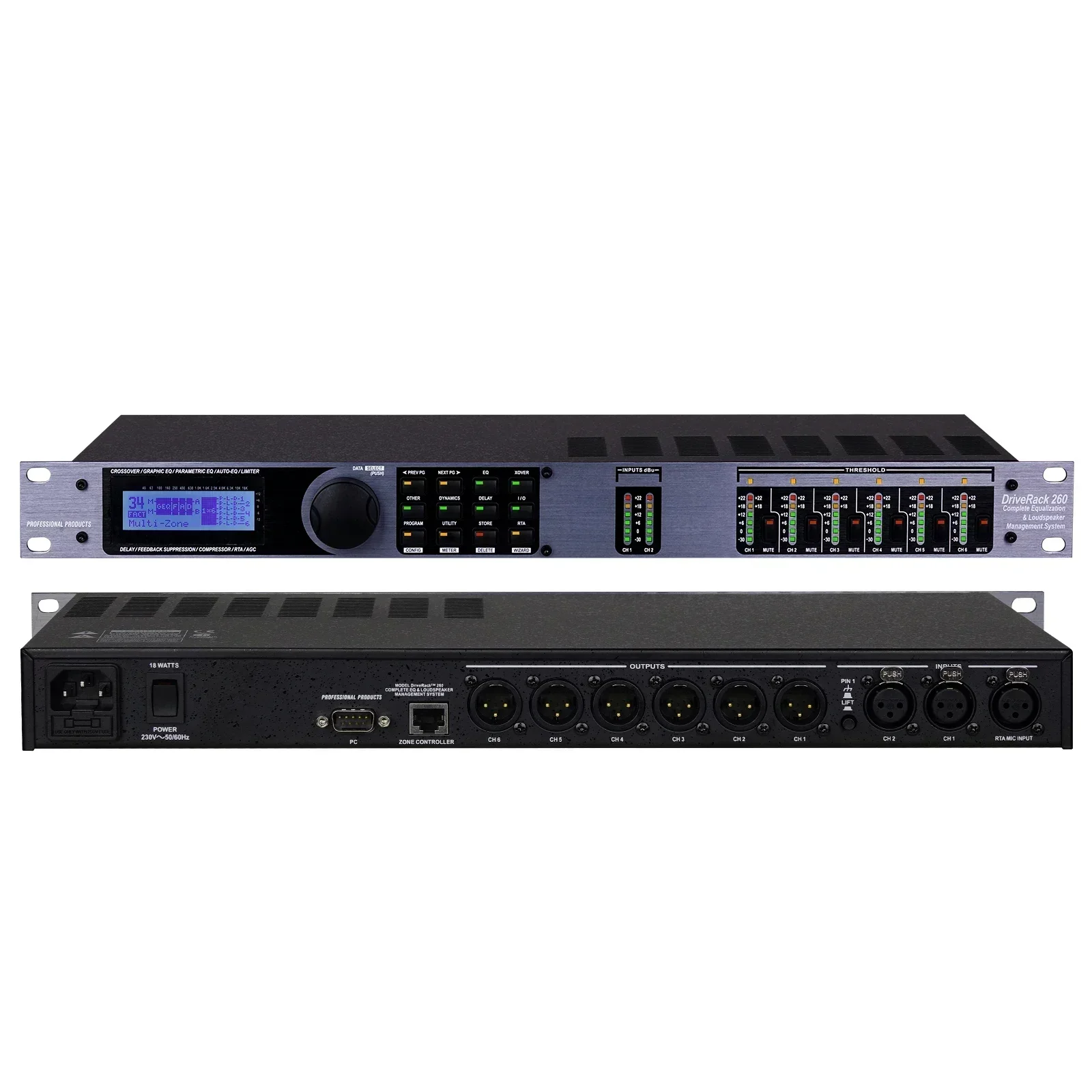 متوفر بالجملة نوعية جيدة Dbx DriveRack 260 2X6 معالج صوت الإشارة لنظام إدارة مكبر الصوت 2X6 #2
