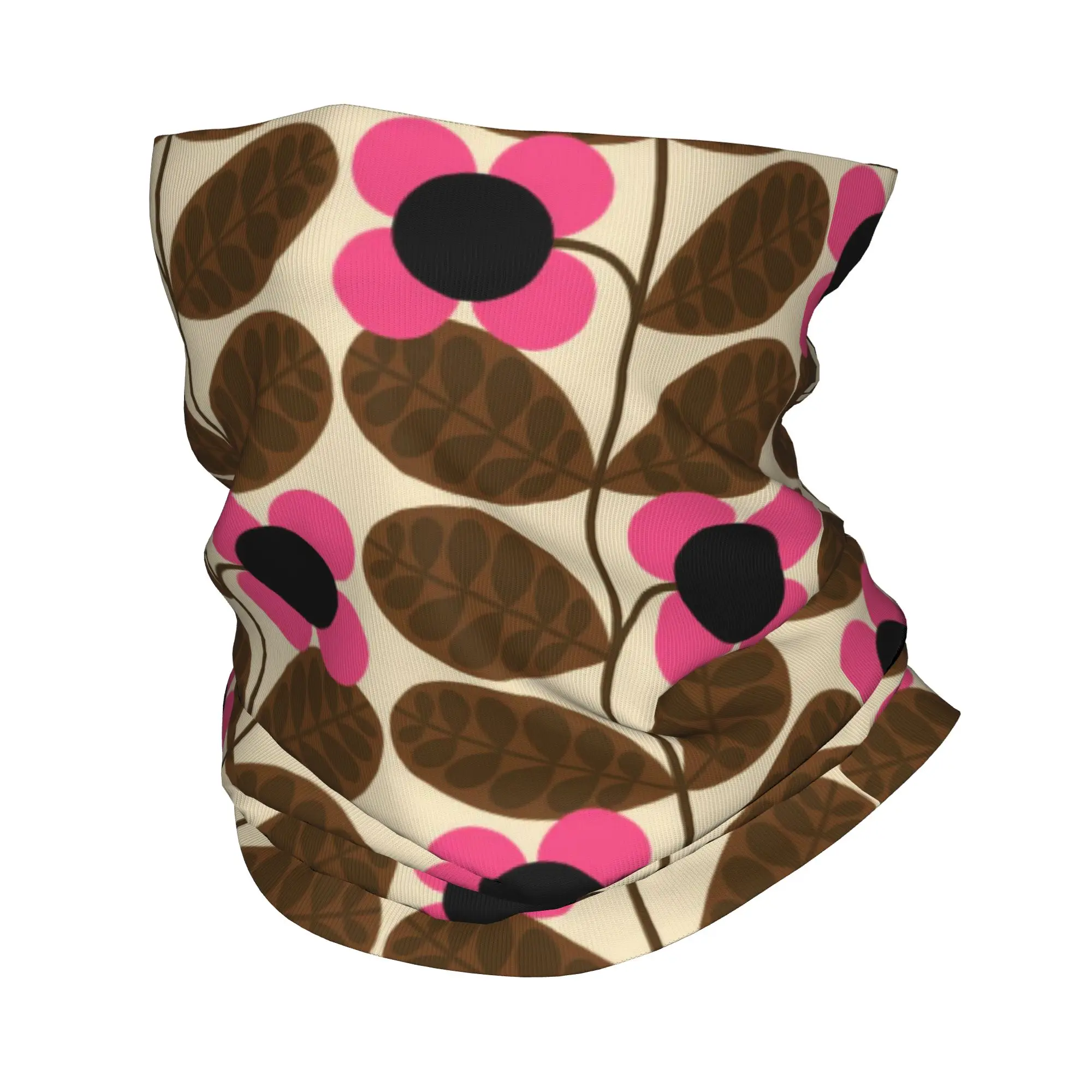 Orla Kiely Flower Scandinavian Geometric Style Winter Headband Neck Warmer Women Hiking Running Tube Scarf  Face Bandana Gaiter