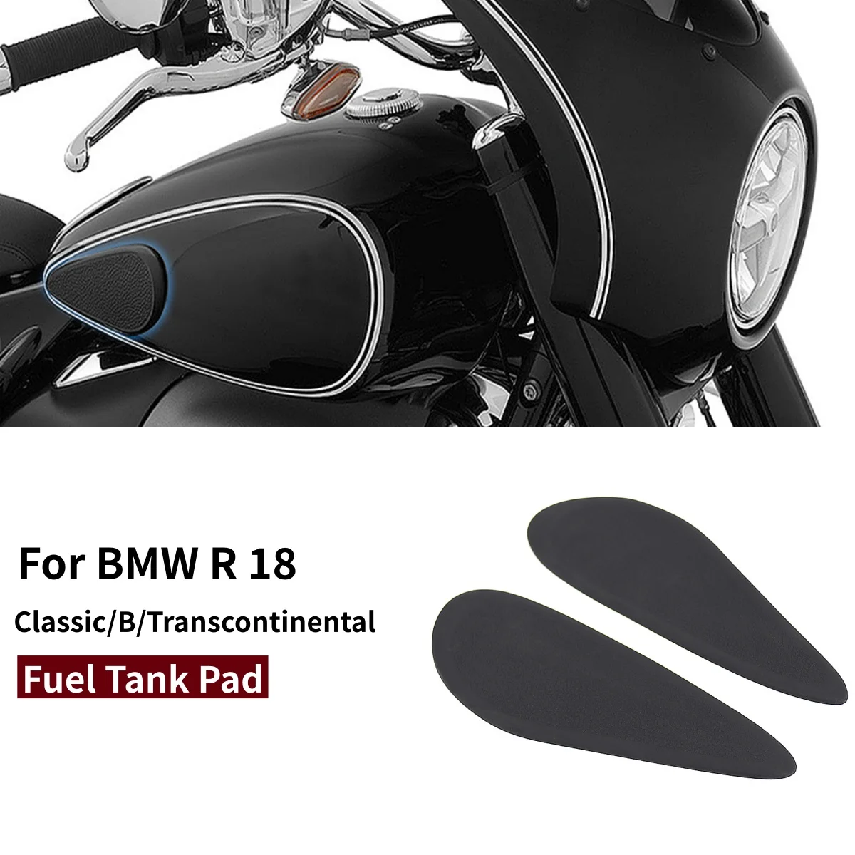 

Motorcycle Side Fuel Tank Pad Rubber Tankpad Stickers Decal Cover For BMW R18 Classic R 18 B R-18 Transcontinental 2020 2021