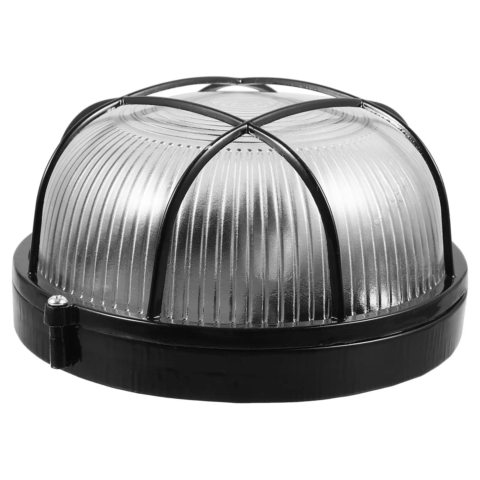 Glass and Iron Wall Lamp Shade Weatherproof Outdoor Lampshade for Patio Balcony Garden Entryway Kitchen Bedroom Bathroom Nursery