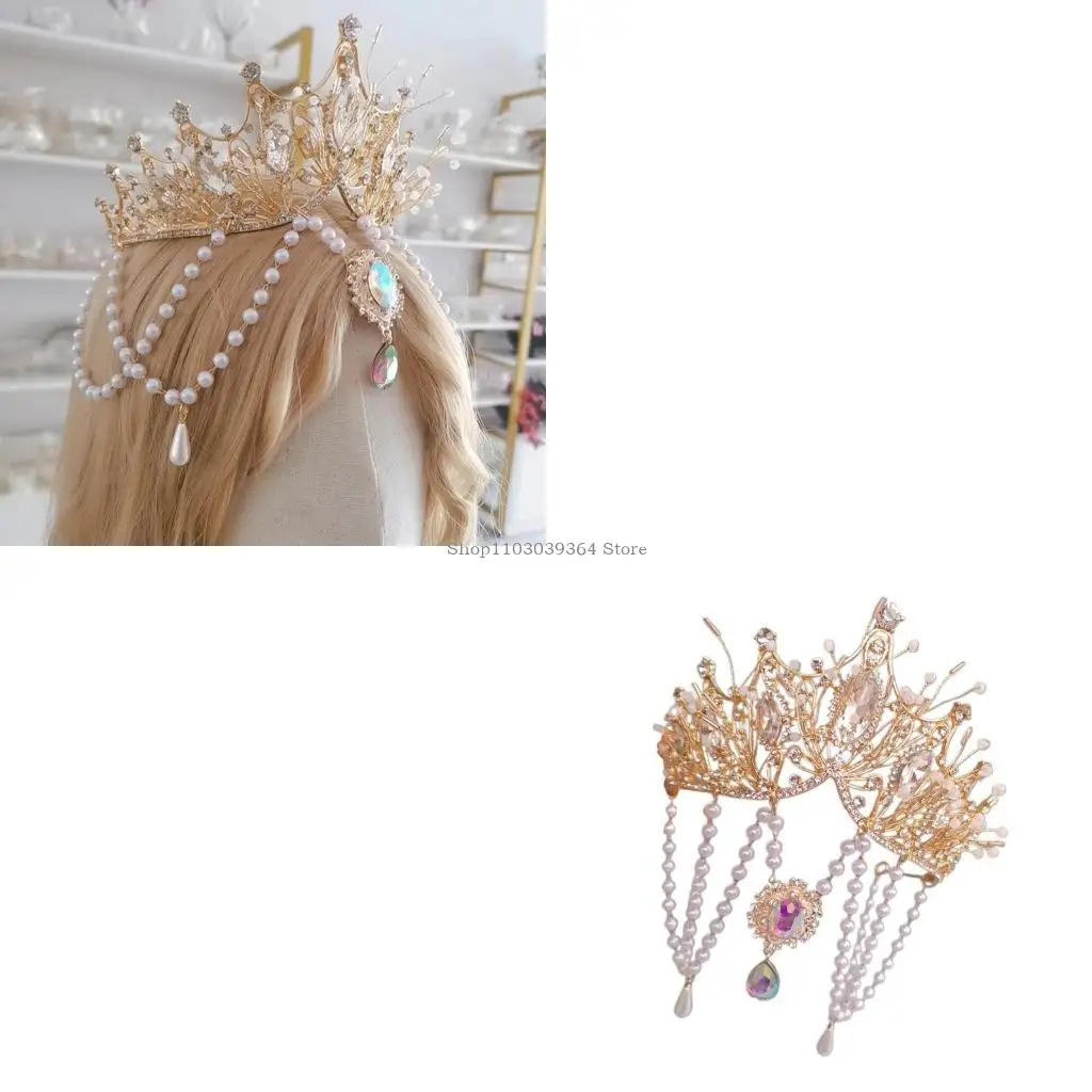 

Exotic Durability Tassels Crowns Unique Styles Women Headpiece Alloys Headwear