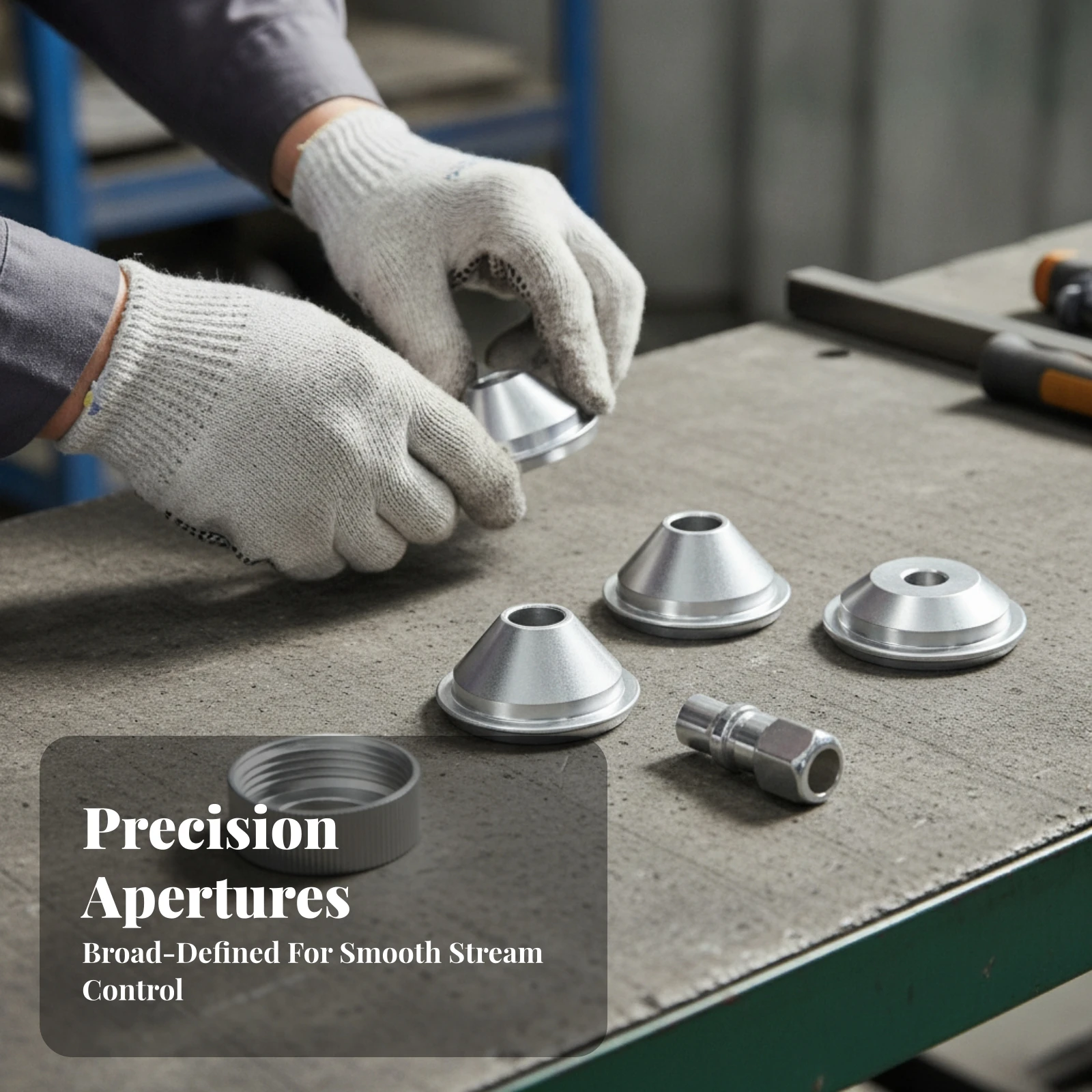 5 Pieces Texture Spray Nozzle Kit Consistent Spray Nozzle Kit with Collar Orifice Set Even Hardware Interchangeable