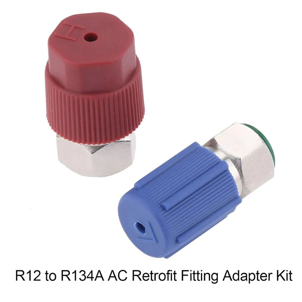 R12 to R134A AC Retrofit Fitting Adapter Kit for AC Refrigerant