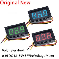 1PCS 0.56 Inch Mini Red Green Blue LED Display Panel Voltage Meter Voltmeter Home Use Voltage Three Digital DC 4.5V 30V 3 Wires