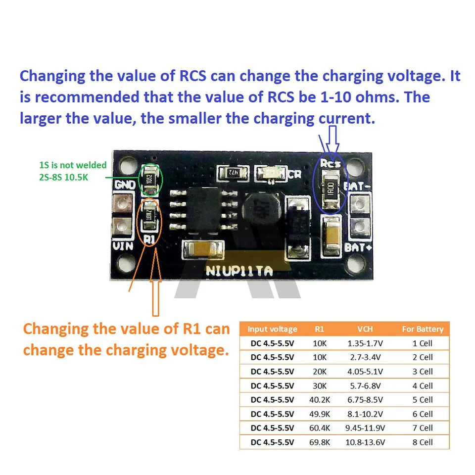 DC 3.5~6V 1A To DC1.5V/3V/4.5V 1S/2S/3S NiMH Rechargeable Battery Charger Module DC 3.5~6V 1A To DC1.5V/3V/4.5V 1S/2S/3S NiMH Rechargeable Battery Charger Module