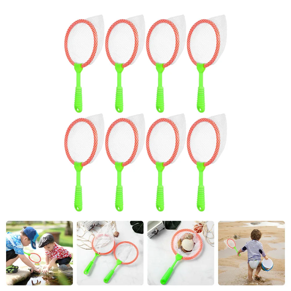 8 Pcs Children's Fishing Net Butterflies Catching Catchers Outdoor Toys Playset Kid Nets Insects Beach