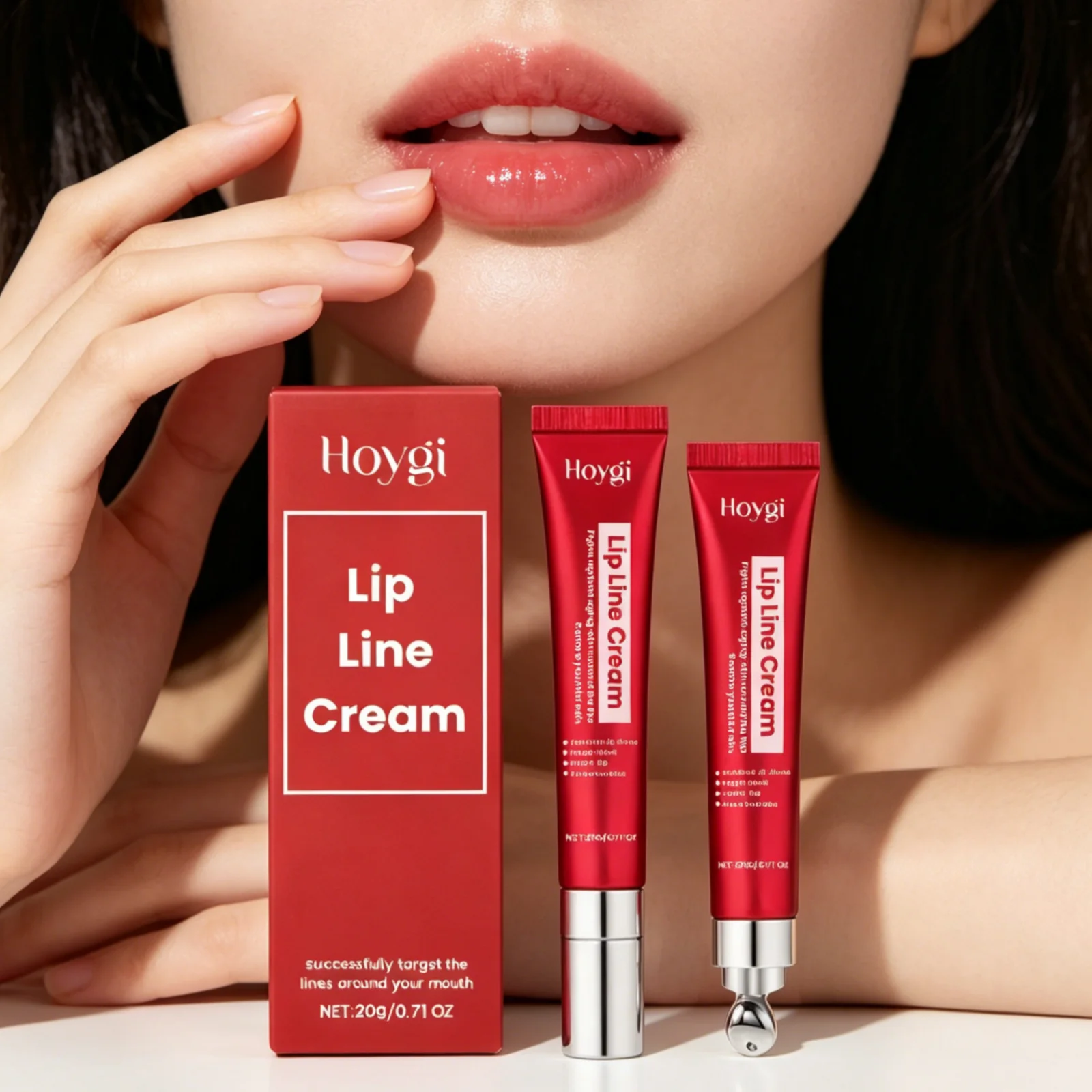 Hoygi Lip Line Cream Deep Moisturizing Nourishing Repairing Plumping Skin Smoothing Fast Absorbing Gentle Anti Aging Lip Cream