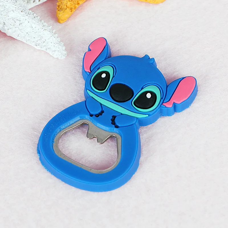 Disney Stitch Flaschenöffner Kawaii Lilo & Stitch Peripherer Kühlschrankmagnet Cartoon multifunktionaler Bierflaschenöffner Geschenke