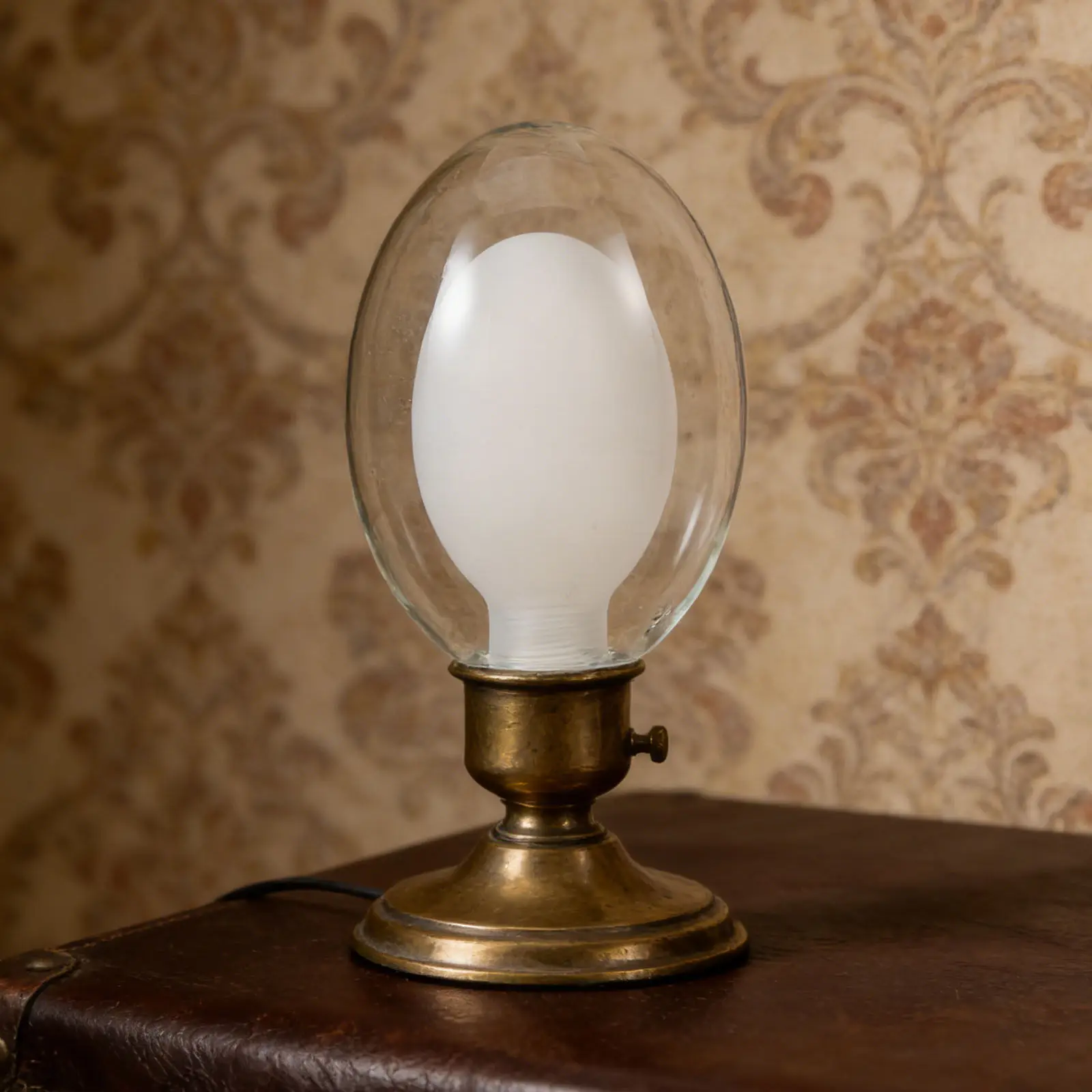 Clear Double Layer Glass Globe Lampshade Replacement Spherical Ceiling Light Shade Dome Cover