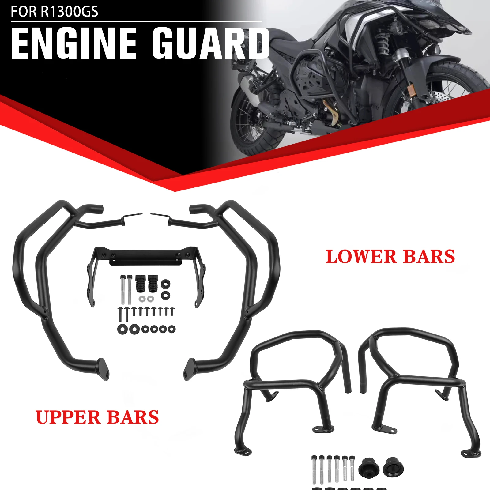 Für BMW R1300GS R 1300 GS R1300 GS 2023-2026 Motorrad Highway Sturzbügel Motorschutz Tank-Schutz Sturzbügel Stunt-Käfig Schutzvorrichtung