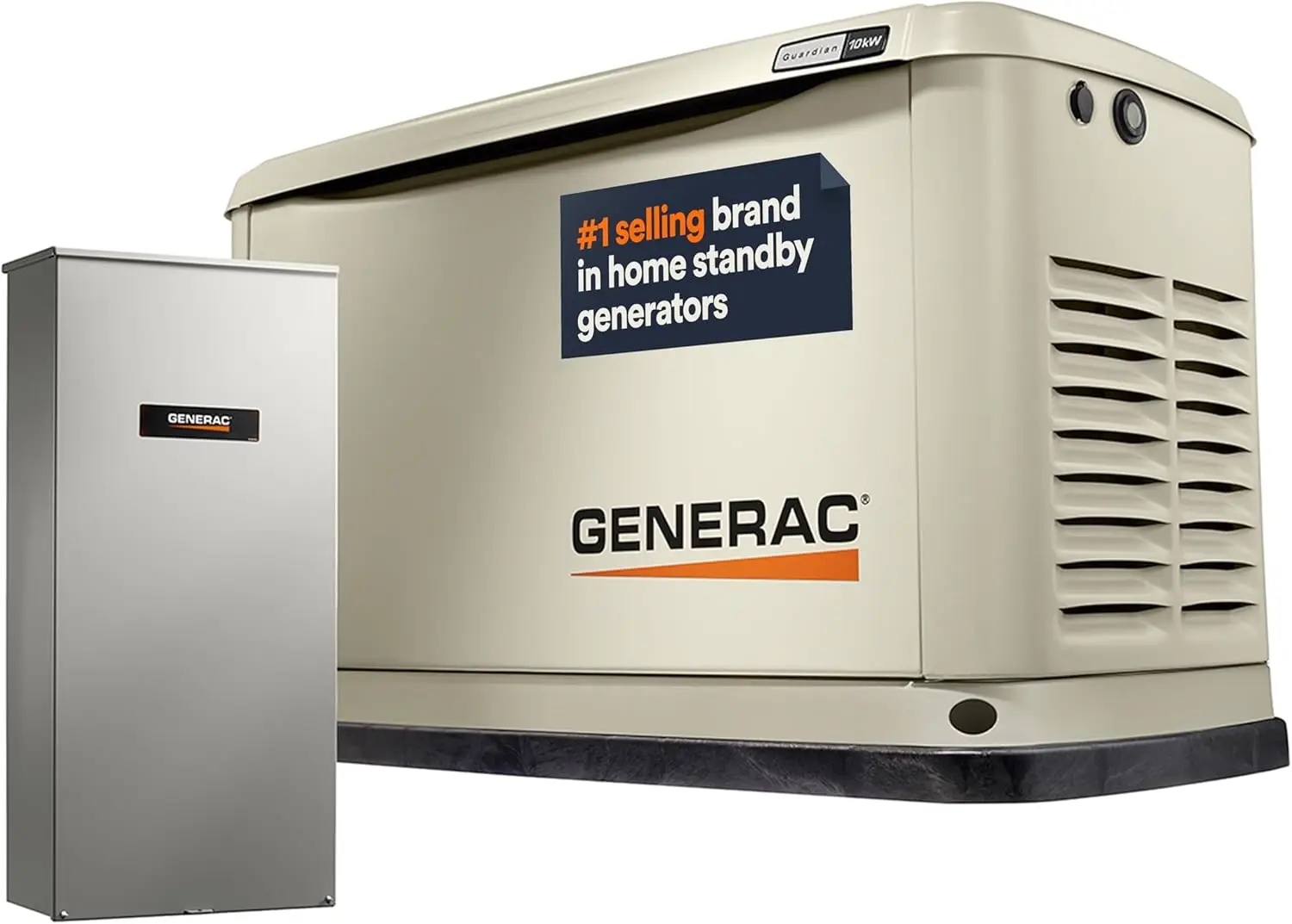 Air Cooled Guardian Series Home Standby Generator with Transfer Switch Comprehensive Protection Smart Controls Versatile