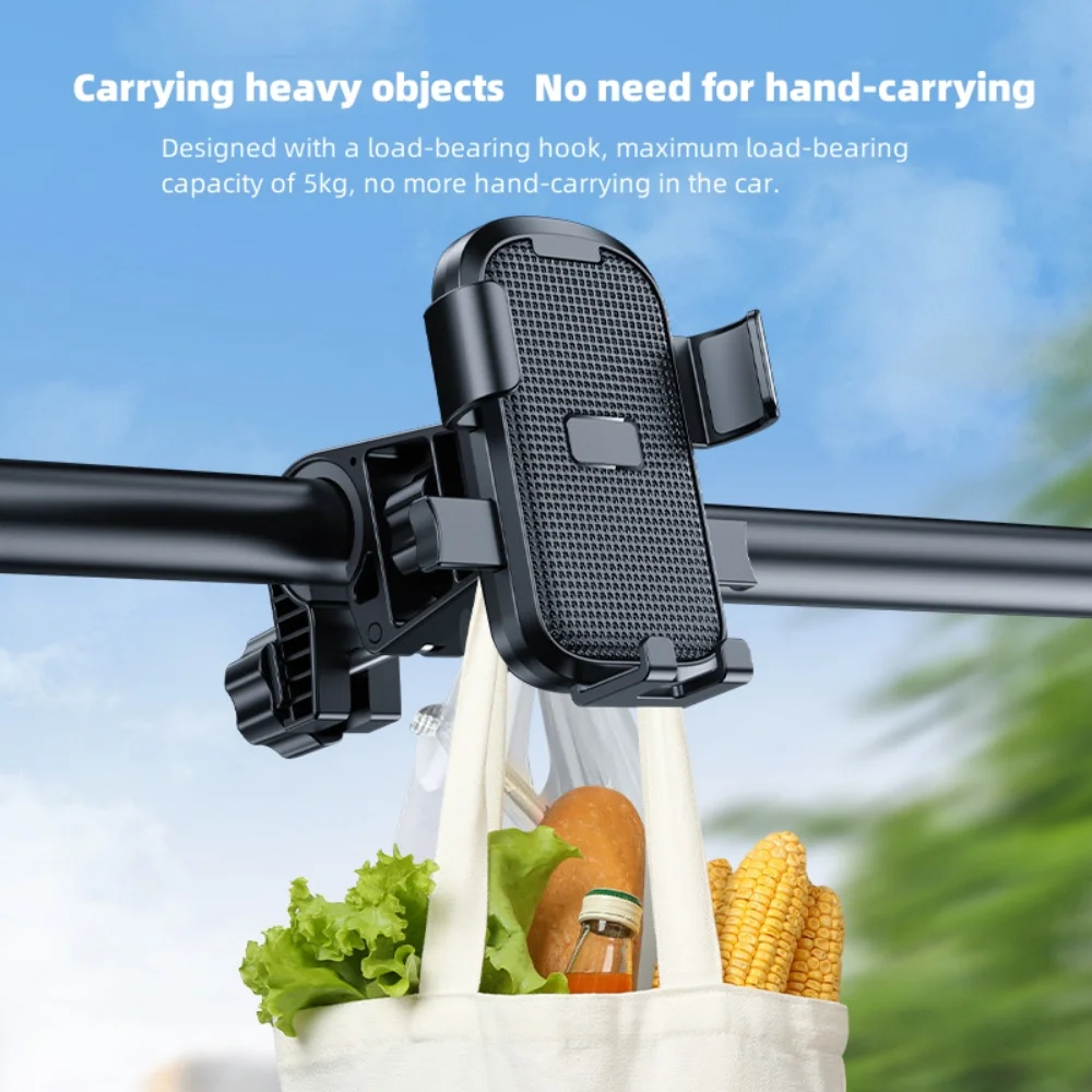 حامل الهاتف المحمول المقاوم للصدأ للدراجة ، مقود الدراجة النارية ، الملاحة ، السيارة الكهربائية ، مقود الدراجة #4