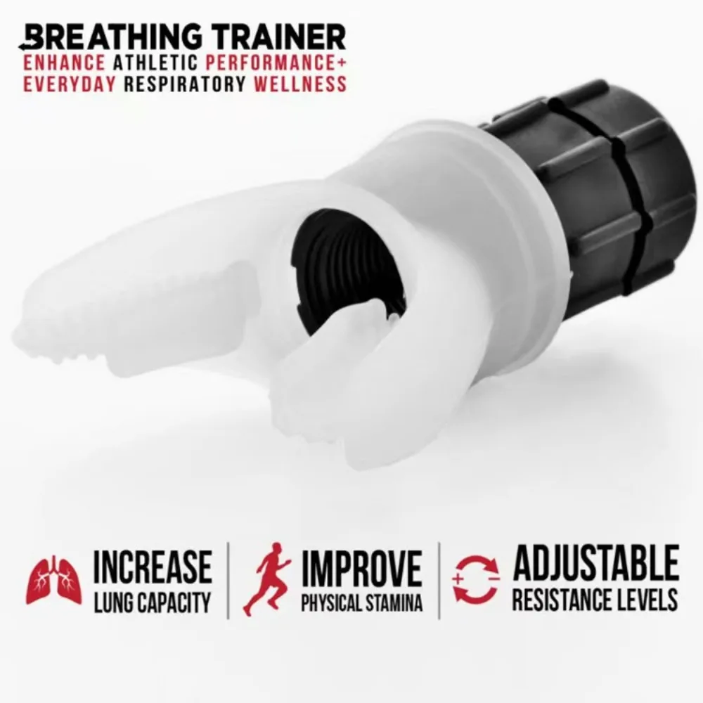 Breathing Exercise For Lungs Portable Exerciser Device Endurance Workout Device With Adjustable Resistances Breath Fitness