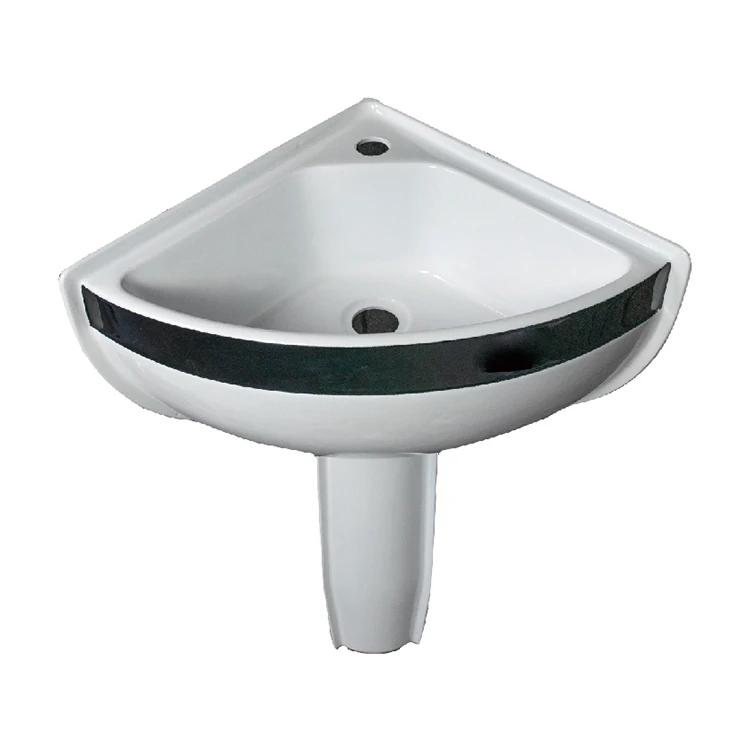 

Vertical Triangle Wash Basin 5.0 Acrylic RV Washing Basin White Bathroom Basin RV Sink Faucet Is Option