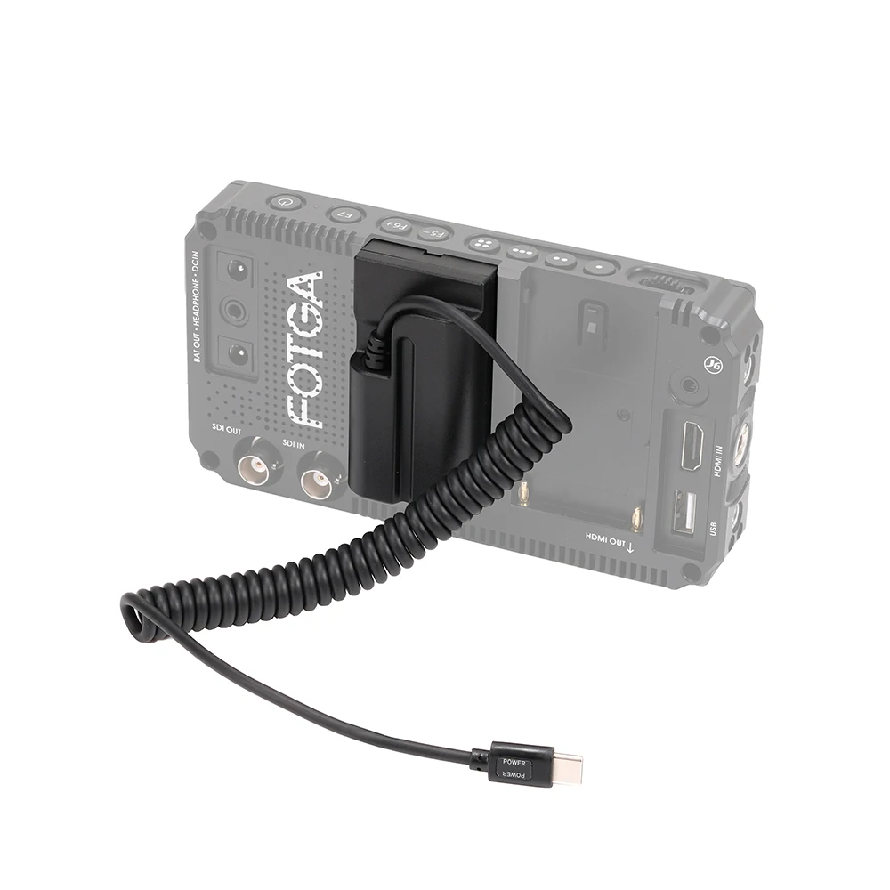 

FOTGA NP-F550 Dummy Battery+Type-C power Supply Spring Wire (Fully Decoded) For Sony PXW-Z150 HXR-MC2500 MC1500C NX3 NX5R NX5C