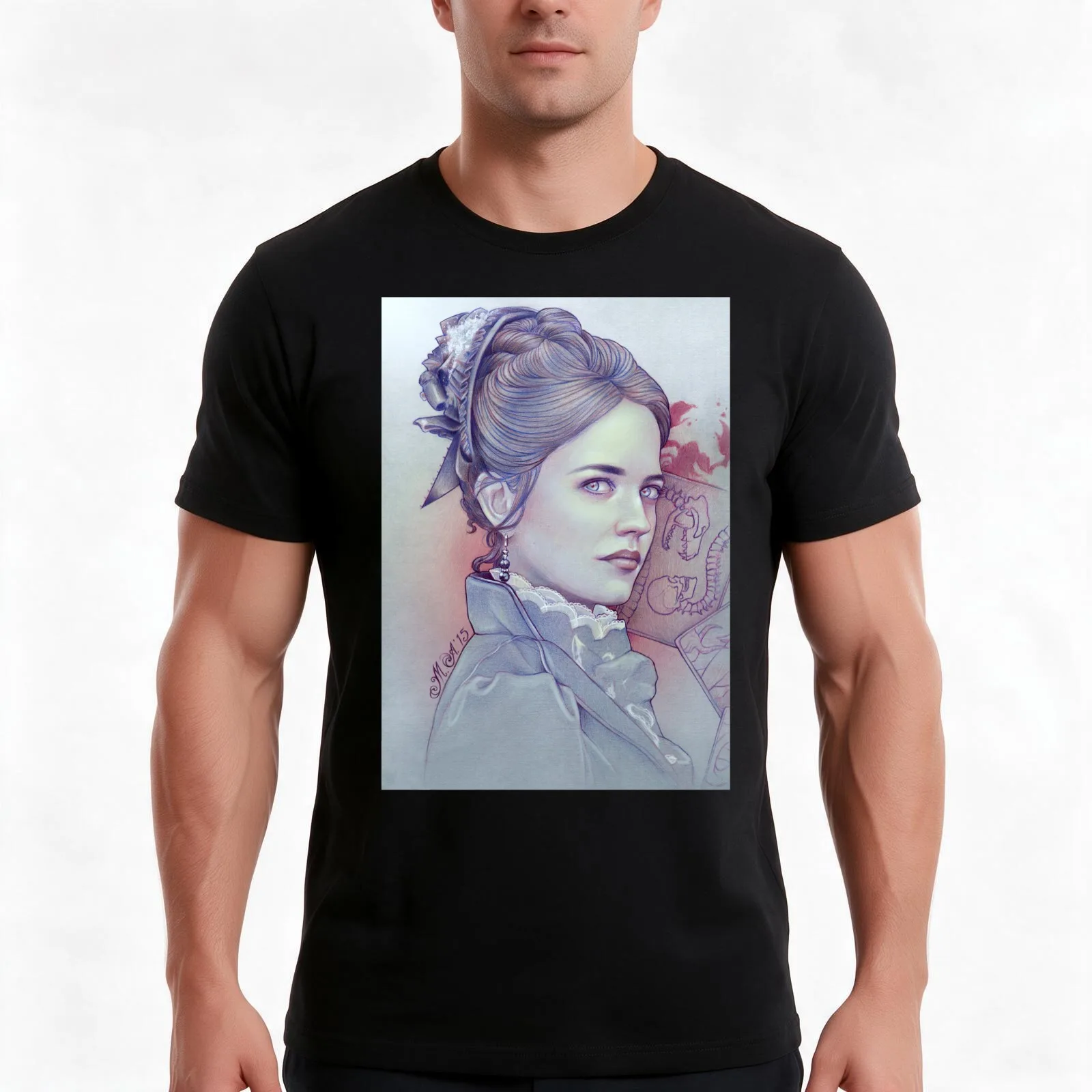 Miss Ives T-Shirt, Summer Casual Cotton Tee, Oversized Streetwear Tops, Vintage Graphic Print, Loose Fit Short Sleeve
