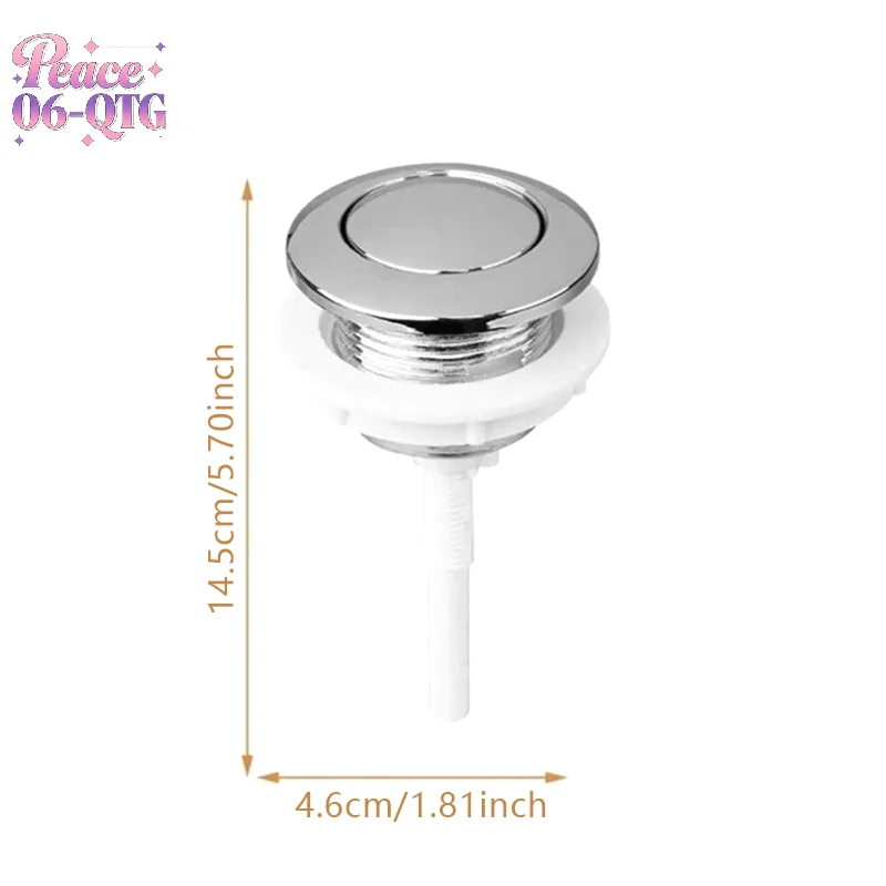 New Tool Toilet Tank Button Corrosion-resistant Flush Toilet Push Single Rust-proof Household Products Accessories