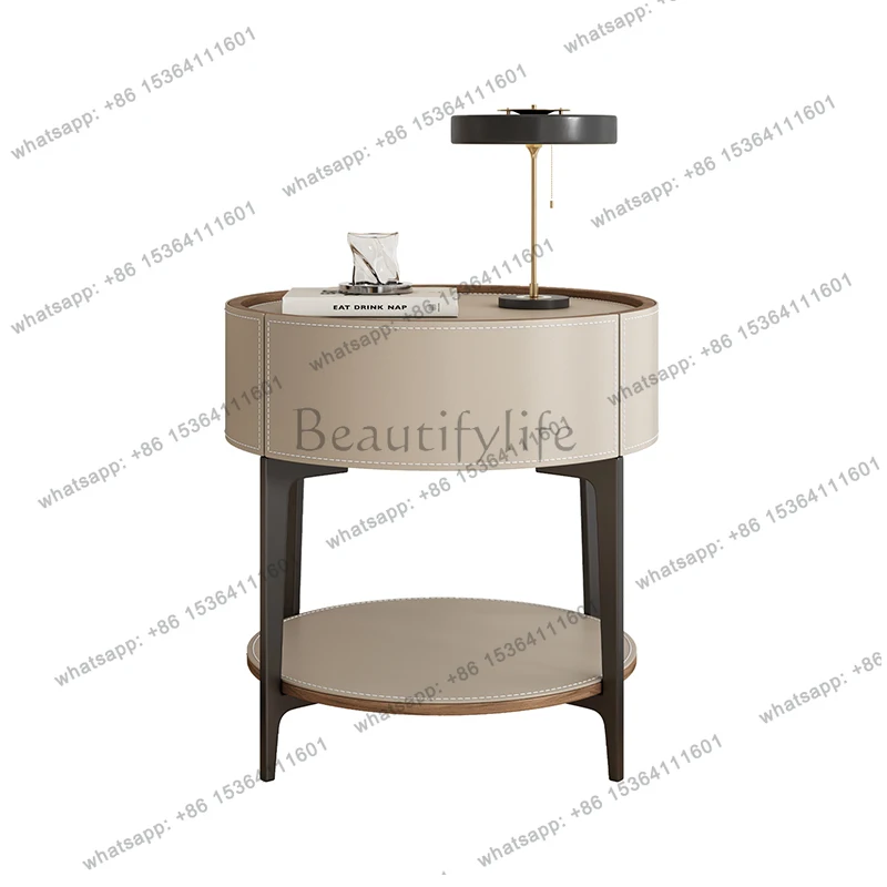 

Unique Design Bedside Table Modern Aesthetic Italian Luxury Style Nightstands Drawers Storage Mesita De Noche Bedroom Furniture