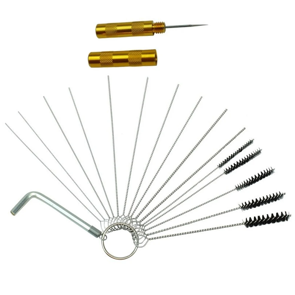 

1 set 1 Set Kit Stainless Steel Airbrush Cleaning Tools Paint Sprayer Cleaning Set For Air Paint Sprayer With Storage Pouch