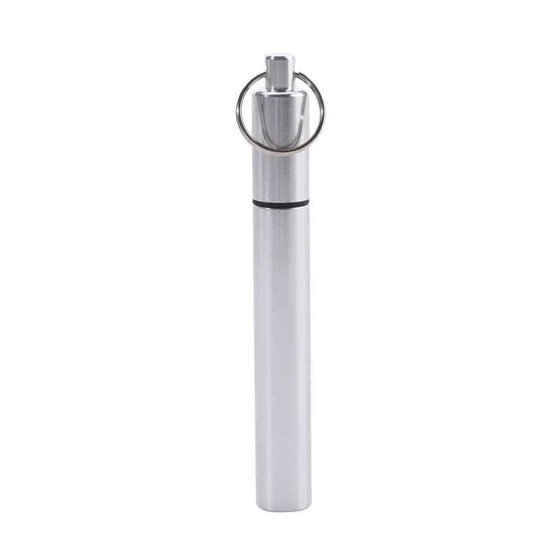 Waterproof Pocket Toothpick Holder Seal Bottle Eco-Friendly Ultralight Portable Aluminum Alloy Pill Case Container For Travel