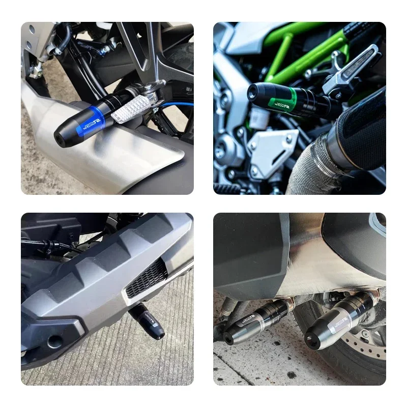 Motorcycle Exhaust Muffler Falling Protection Crash Slider Anti Drop Bar For SYM Cruisym300 GTS300i Joymax Z300 Accessories