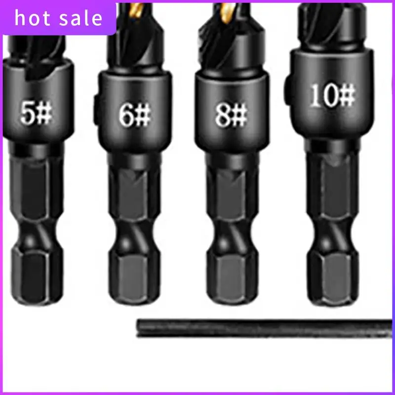 

COFA-10Pcs Claw Type Cork Puncher Chamfer Cutter Drill Bit Countersunk Bit Drill 1/4 Inch Hexagon Wrench Tool Set