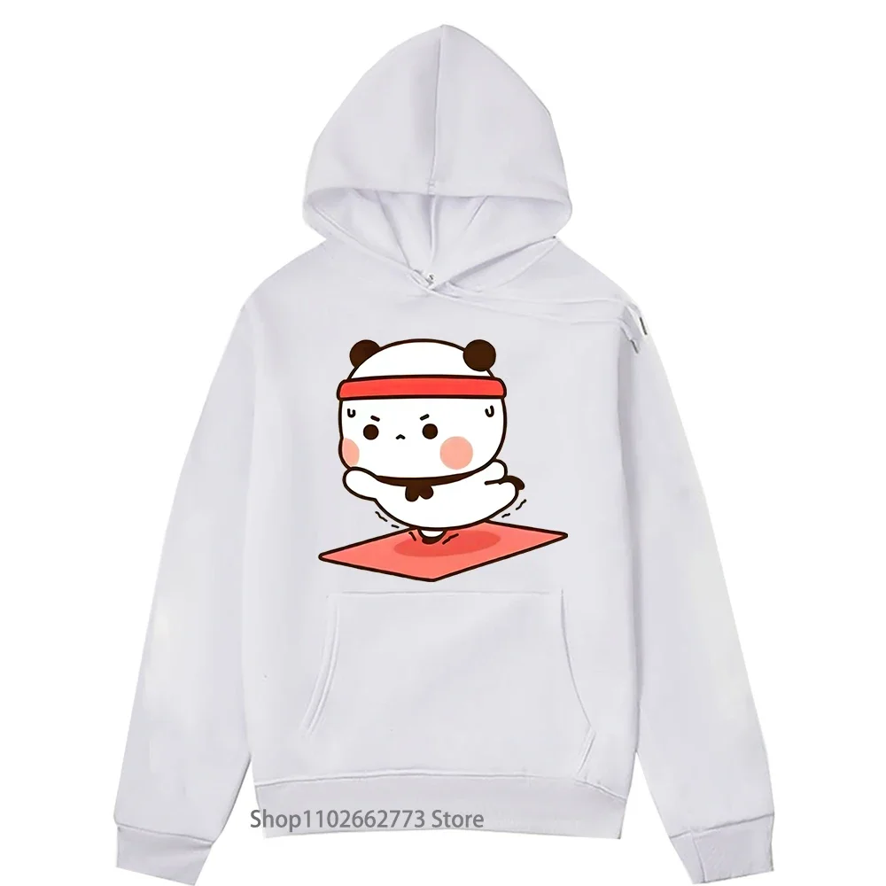 

Bubu's Weight Loss Story Hoodies for Women Girls Bubu Continues To Train Her Body Every Day Print Sweatshirt Cute Men Kawaii Top