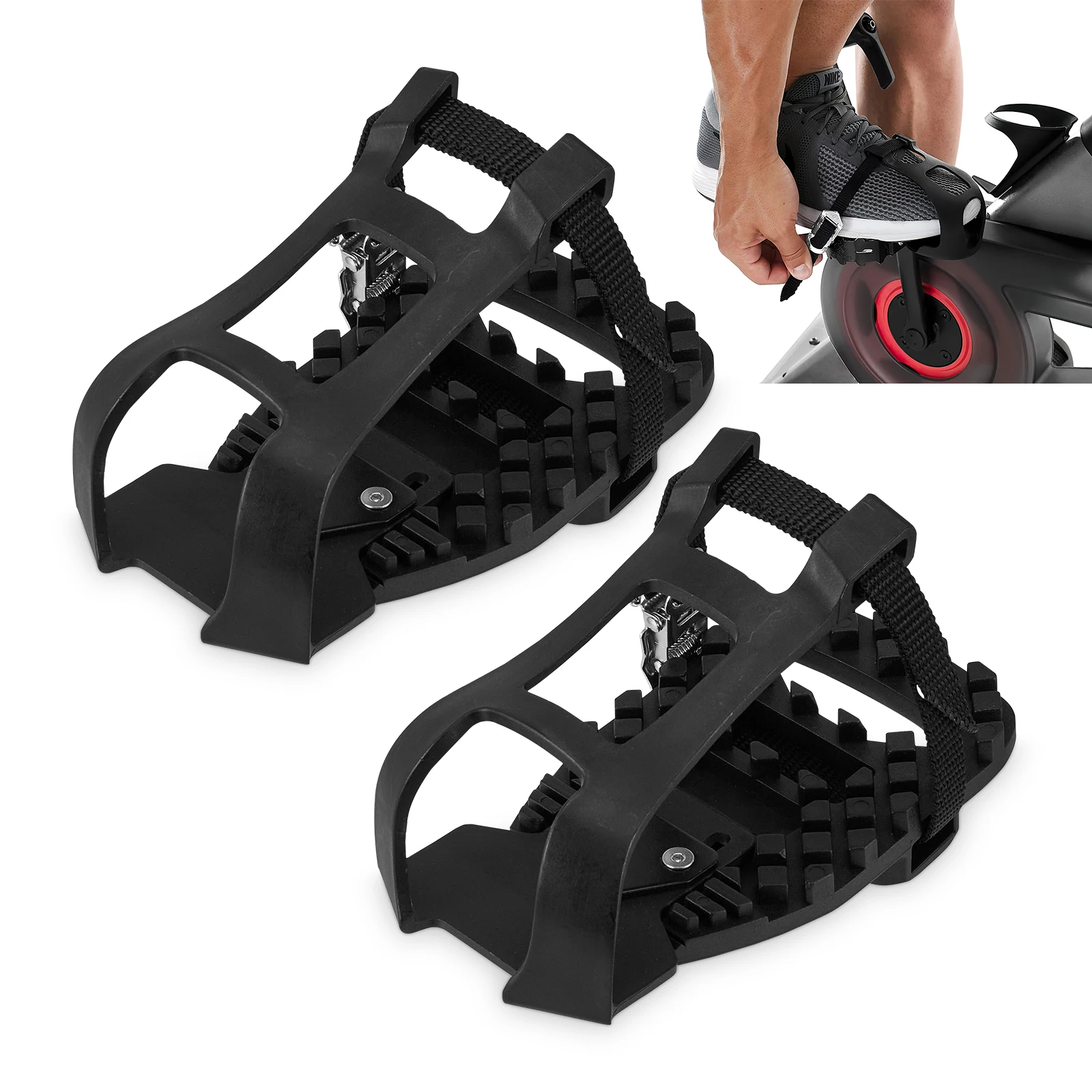 

Toe Cages For Sneakers - Compatible With Peloton Bike And Bike Pedals,Ride With Regular Running Shoes Or Look Delta Cleats
