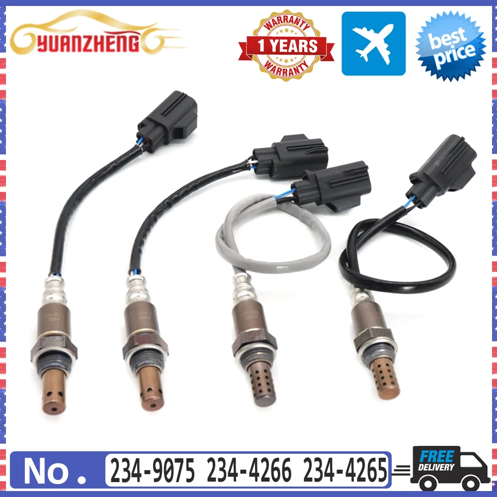 

4x 234-9075 234-4266 234-4265 Downstream&Upstream Air Fuel Ratio Lambda Oxygen Sensor For Land Rover LR3 05-06 Range Rover Sport