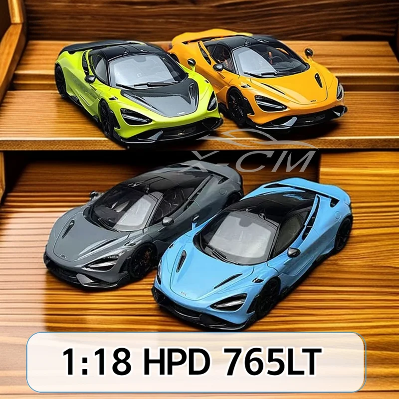 1/18 HPD 765LT Diecast Model Car Model Gifts for Collectors