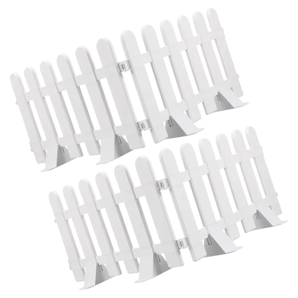 

4 шт. Элегантные белые пластиковые панели для ограждения сада, бордюров для клумб, ландшафтного дизайна газонов, уличных дорожек и декора интерьера