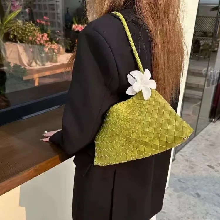 

Сумка Rourouwen Wterm: Новая летняя универсальная плетеная сумка ручной работы во французском курортном стиле, на одно плечо, подмышечная сумка