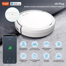 Tuya WiFi Robot Vacuum Cleaner, Tangle-free Suction , Slim Automatic Self-Charging, Schedule Cleaning, For Pet Hair Floor