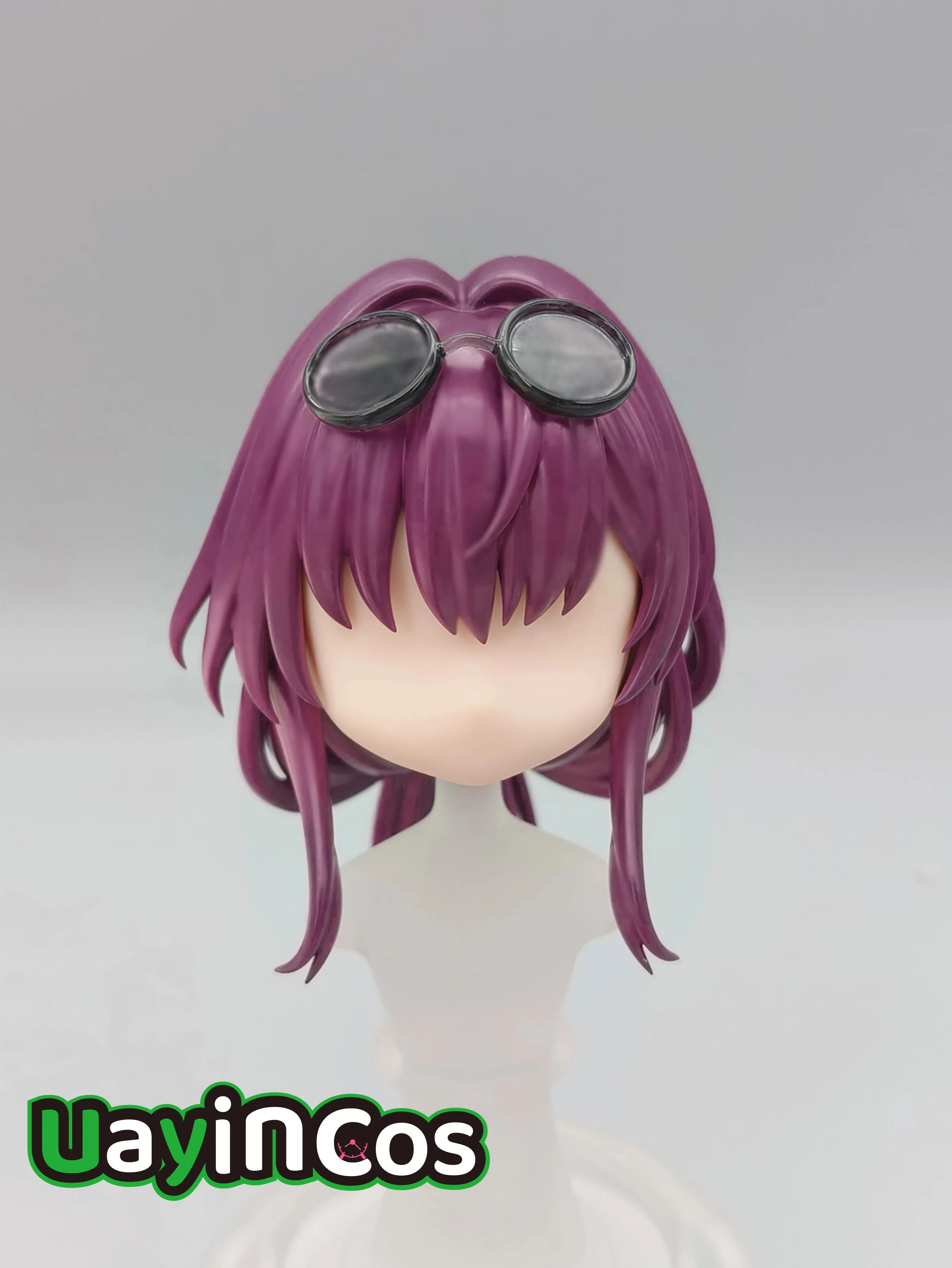 

Honkai：Star Rail Kafka Handmade OB11 OB22 GSC Hair Shell Detachable Hair Wig Faceplates BJD Doll Accessories Game Anime Figure