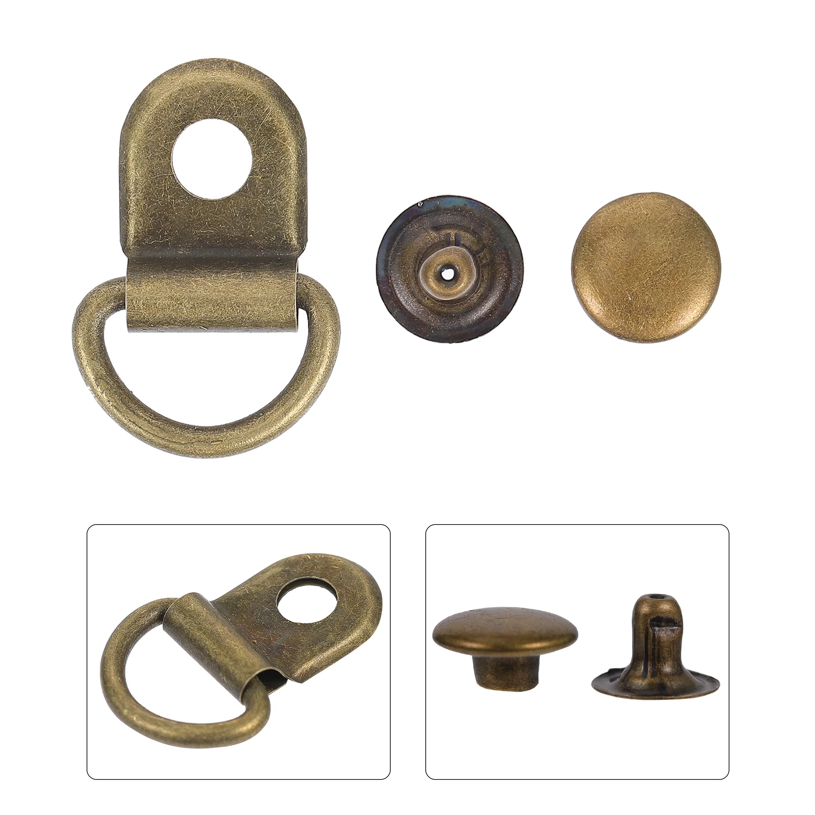 

30 Sets DIY Carabiner Stainless Steel Buckles Shoerack Connector Button Iron Shoes Accessories for