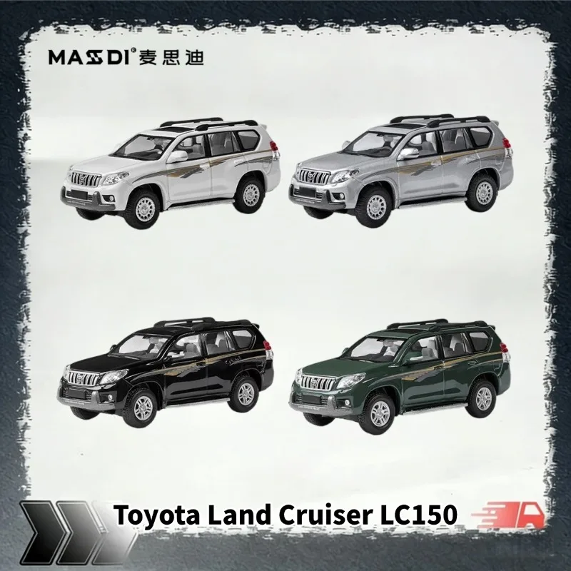 [In Stock] MASDI 1/64 Diecast Alloy Toyota Land Cruiser LC150 Prado SUV Model, Multi‑Color Static Collectible Vehicle