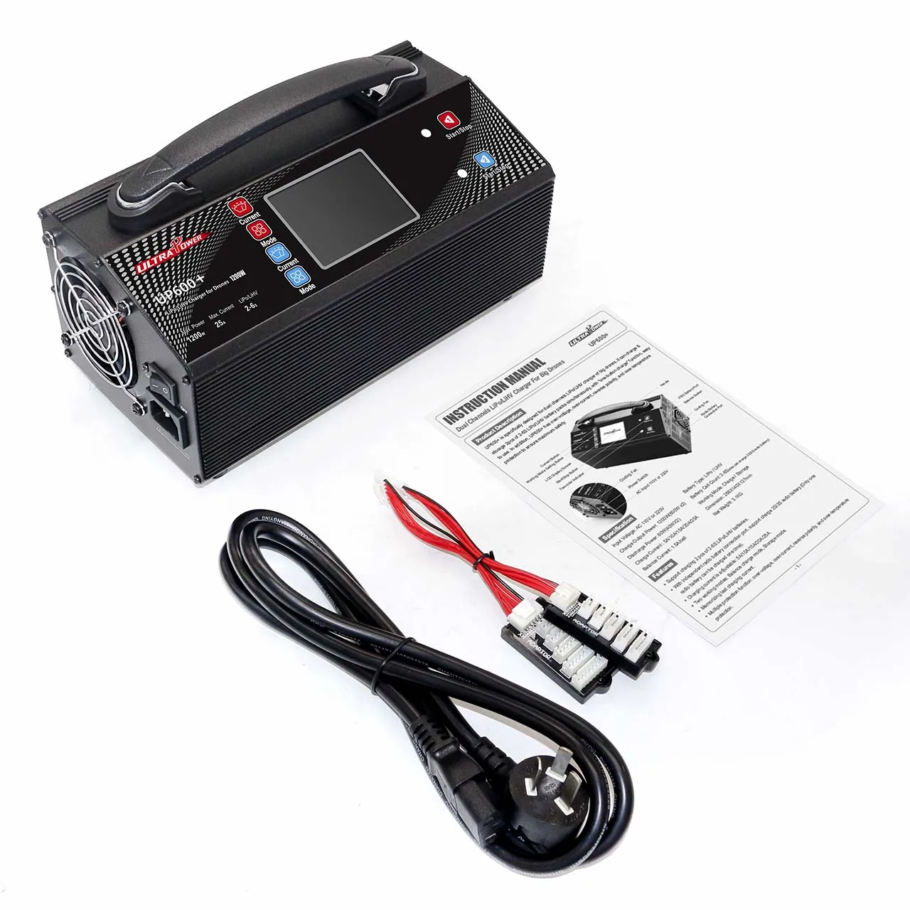 VoidFly Ultra Power UP600+/UP600AC DUO Dual Channels 2-6S 2x600W 25A LiPo LiHV Charger For RC Model UAV Agriculture Sprayer Dron