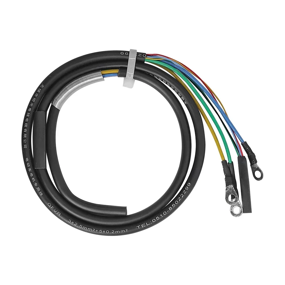 Motor Cable Brushless DC Motor Hall+Phase Wire Pure Copper Hall Sensor Wire for Electric Bicycle Part Motor Cable 2mm²/2.5mm² image 3