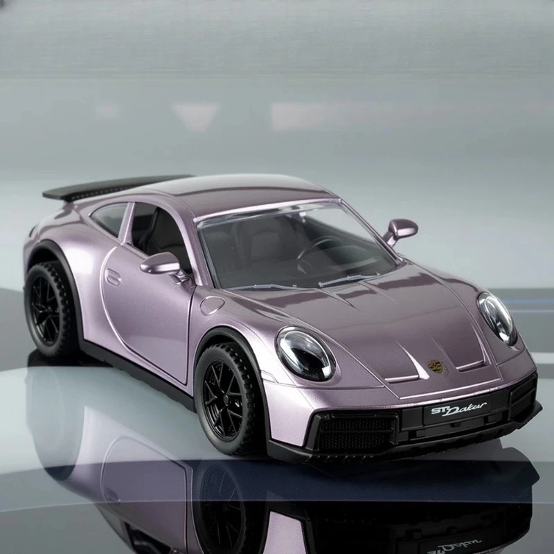 

Diecast 1：32 911 Supercar Model Sound Light Pullback Children Boy Alloy Toy Vehicle Birthday Gift Collection Miniature