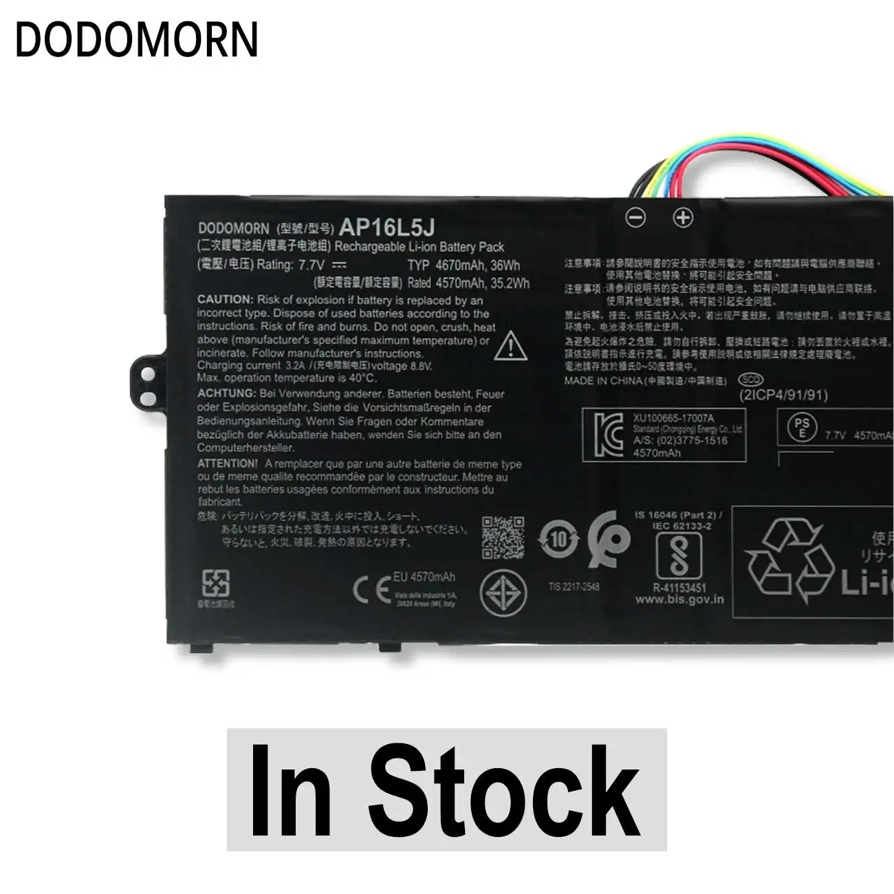 Imagem -04 - Dodomorn-bateria do Portátil para Acer Acer Swift 552t Sf514-52t-59yx Sf514-52t-56q4 Acer Spin Sp11132n Série 2icp4 Sp111-91 Ap16l5j