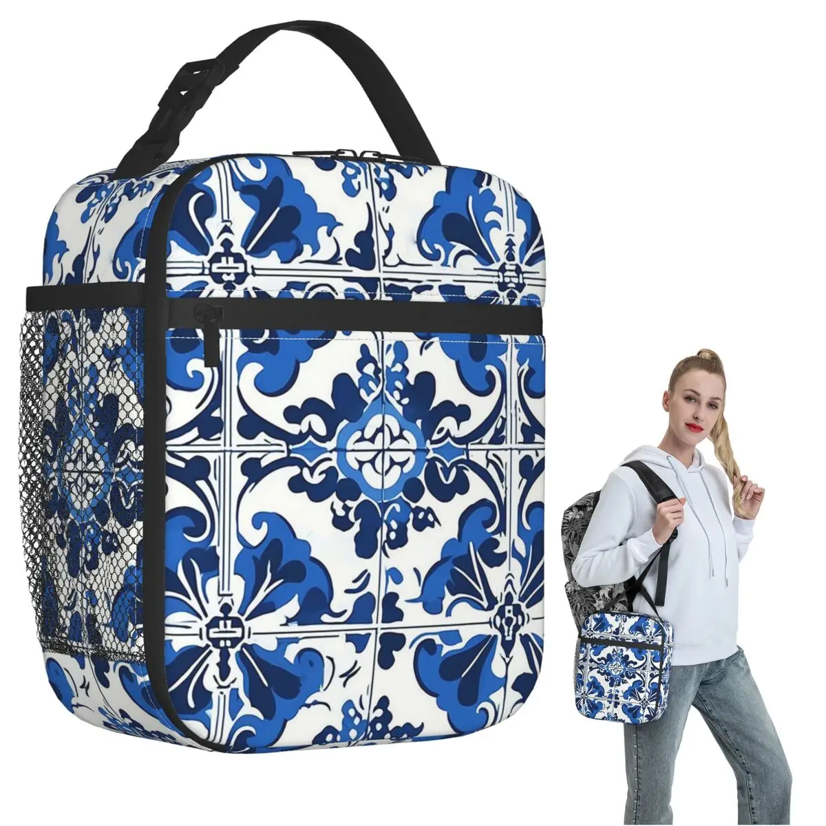 Amalfi Coast Inspired Italian Tile Design For A Beautiful Home Decor Insulated Lunch Bag Food Boxes Thermal Lunch Box Tote