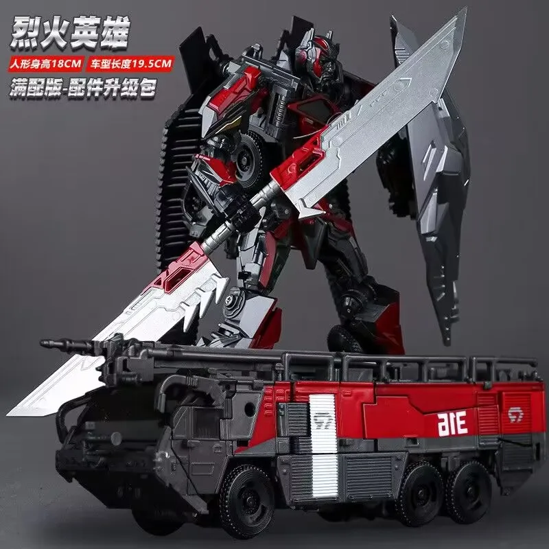 BAIWEI TW1024 Protect Against Natural Enemies Fire Truck Deformation Toy Beautifully Painted SS Series Robot Small OV01 18CM